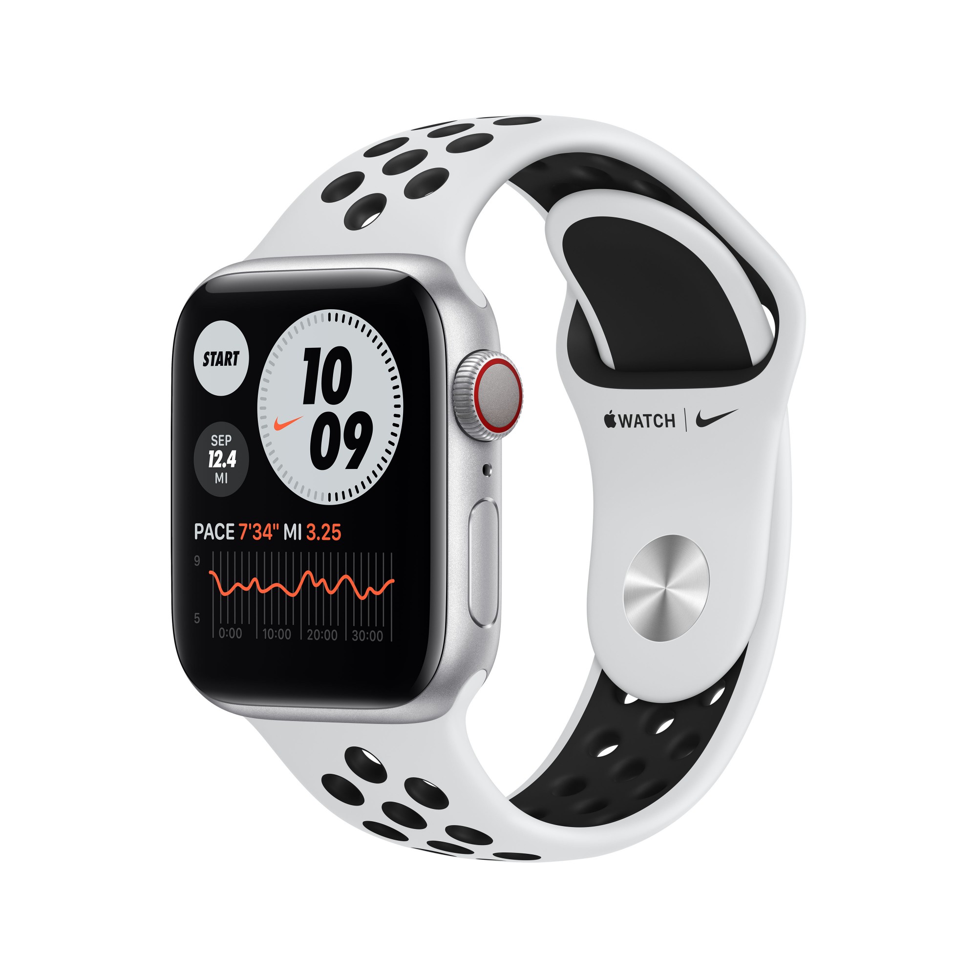 Apple Watch Series 6 Nike OLED 40 mm Silver GPS (satellite)