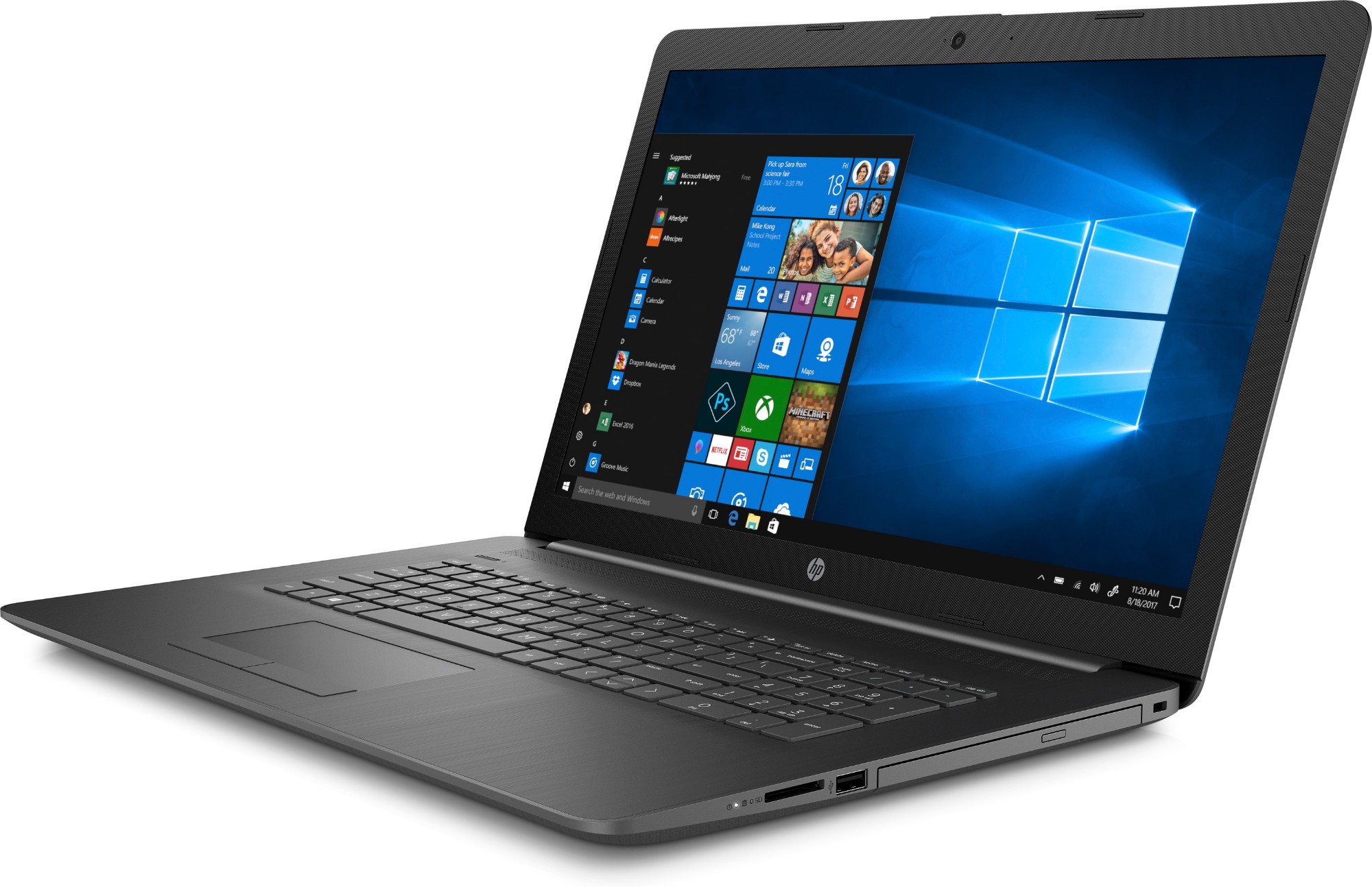 HP 17by0023na Notebook Gray 43.9 cm (17.3") 1600 x 900 pixels Intel