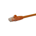 StarTech.com 2m CAT6 Ethernet Cable - Orange CAT 6 Gigabit Ethernet Wire -650MHz 100W PoE RJ45 UTP Network/Patch Cord Snagless w/Strain Relief Fluke Tested/Wiring is UL Certified/TIA