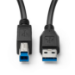 Microconnect MC-ITH-USB3AB-005 USB cable USB 3.2 Gen 1 (3.1 Gen 1) 5 m USB A USB B Black