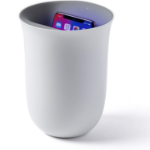 Lexon OBLIO Wireless Charging Station + UV Sanitiser - White