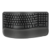 Logitech Wave Keys keyboard Universal RF Wireless + Bluetooth QWERTY English Graphite