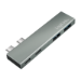 LogiLink USB 3.2 Gen2x2 Hub, 4-port, PD, for MacBook and iPad, silver
