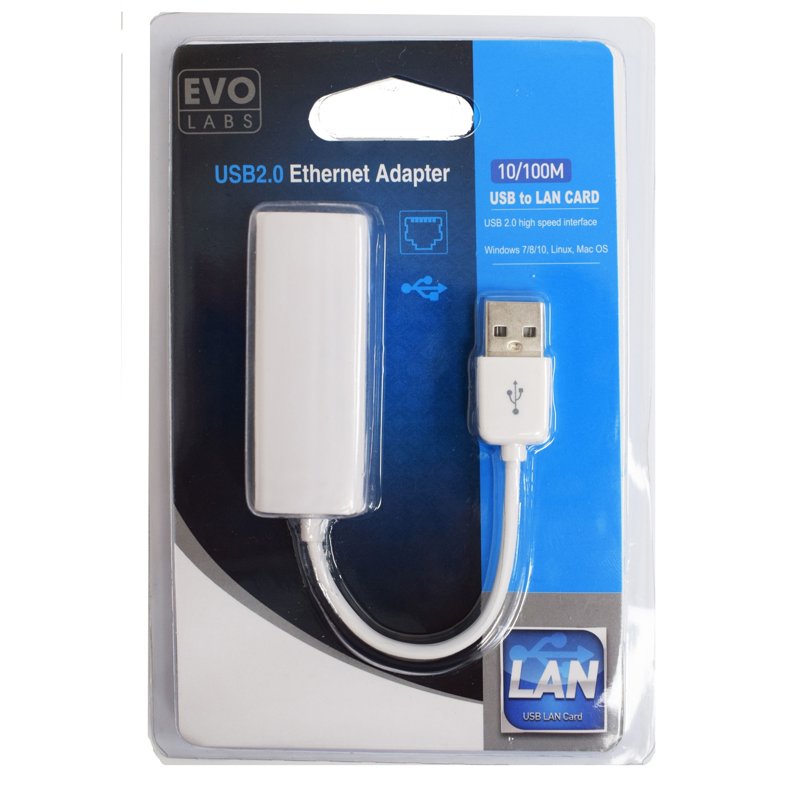 Image of Evo Labs NPEVO-SB2ETH cable gender changer RJ-45 USB Type-A White