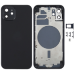 Apple EU Product - iPhone 12 Complete Back Cover with Frame (No Logo) - Black