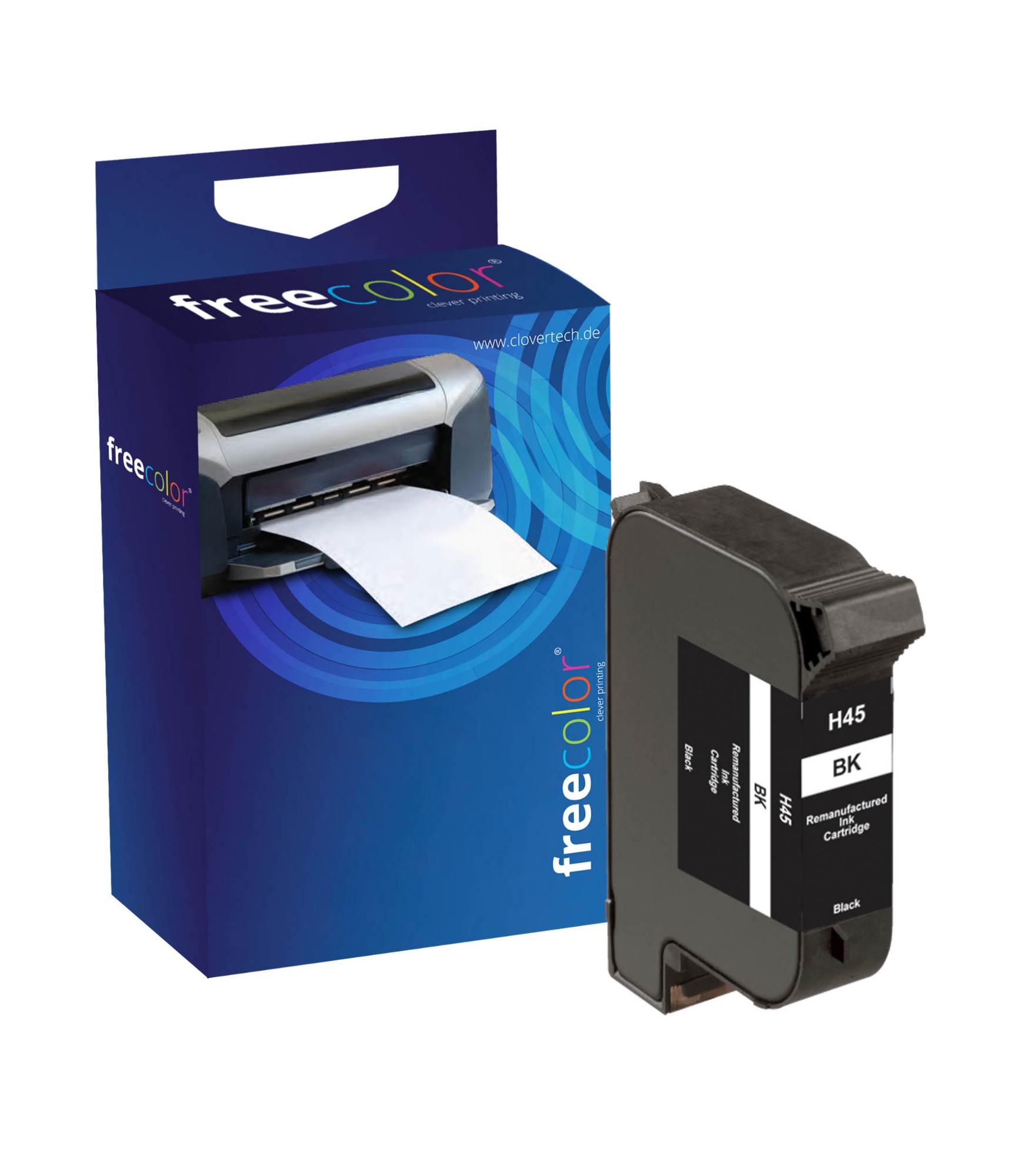 Freecolor HP45A-INK-FRC ink cartridge 1 pc(s) Black