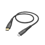 Hama 00183308 lightning cable 1.5 m Black