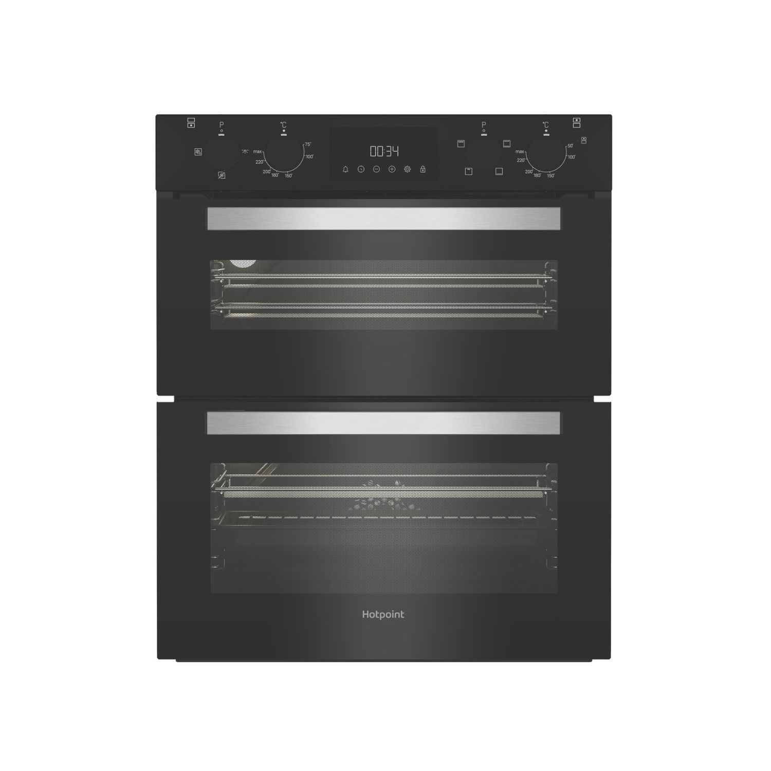HOTPOINT  Built-In Electric Double Oven - Black