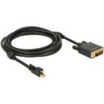 DeLOCK 83727 video cable adapter 3 m Mini DisplayPort DVI-D Black