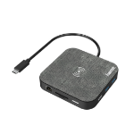 Hama 00200134 interface hub USB 3.2 Gen 1 (3.1 Gen 1) Type-C 5000 Mbit/s Black, Grey