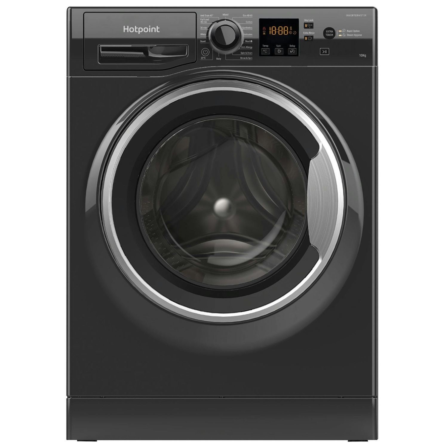 Hotpoint AntiStain 10kg 1400rpm Washing Machine - Black