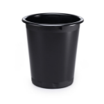 Durable 1701572221 waste container Round Plastic Black