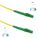 FDL 2M OS2 9/125 LC/APC-LC/APC SLX FIBRE OPTIC CABLE - YELLOW