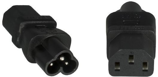 Image of Microconnect PE613AD power plug adapter C6 C13 Black