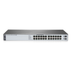 Hewlett Packard Enterprise OfficeConnect 1820 24G PoE+ (185W) Managed L2 Gigabit Ethernet (10/100/1000) Power over Ethernet (PoE) 1U Grey