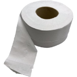 ValueX Mini Jumbo Toilet Rolls 100% Recycled 2Ply 76mm Core L 150m White (Pack 12) - MJ15076R