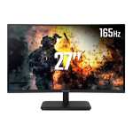 Acer AOpen 27HC5RPbiipx 27 Inch Full HD Curved Monitor (VA Panel, FreeSync, 165 Hz, 5 ms, DP, HDMI, Black)