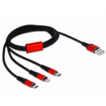 DeLOCK USB Charging Cable 3 in 1 for Lightnin / Micro USB / USB Type-C 1 m