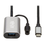 Tripp Lite U330-05M-C2A USB cable 196.9" (5 m) USB 3.2 Gen 1 (3.1 Gen 1) USB C USB A Black, Gray