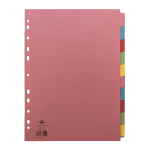 Pukka Concord Pastel Dividers A4 10 Part