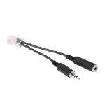 Vaddio HuddleSHOT EasyMIC audio cable RJ-45 2 x 3.5mm Black