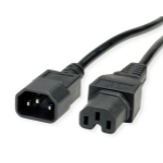 VALUE 19.99.1121 power cable Black 1 m C14 coupler C15 coupler