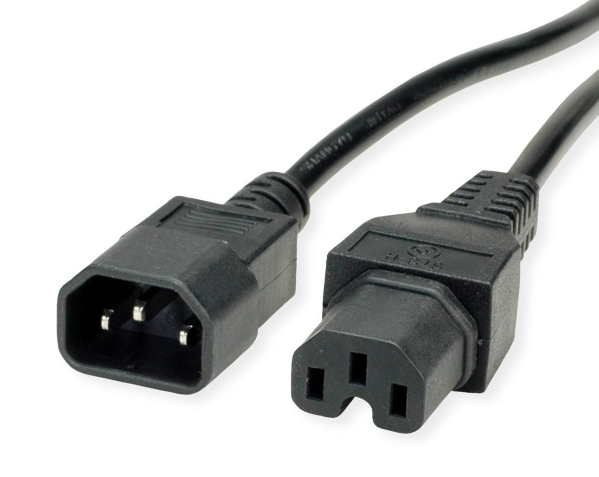 VALUE 19.99.1122 power cable Black 1.8 m C14 coupler C15 coupler