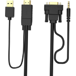 Vision TC-2MHDMIVGA-BL 2 m HDMI + USB VGA (D-Sub) + 3.5mm Zwart