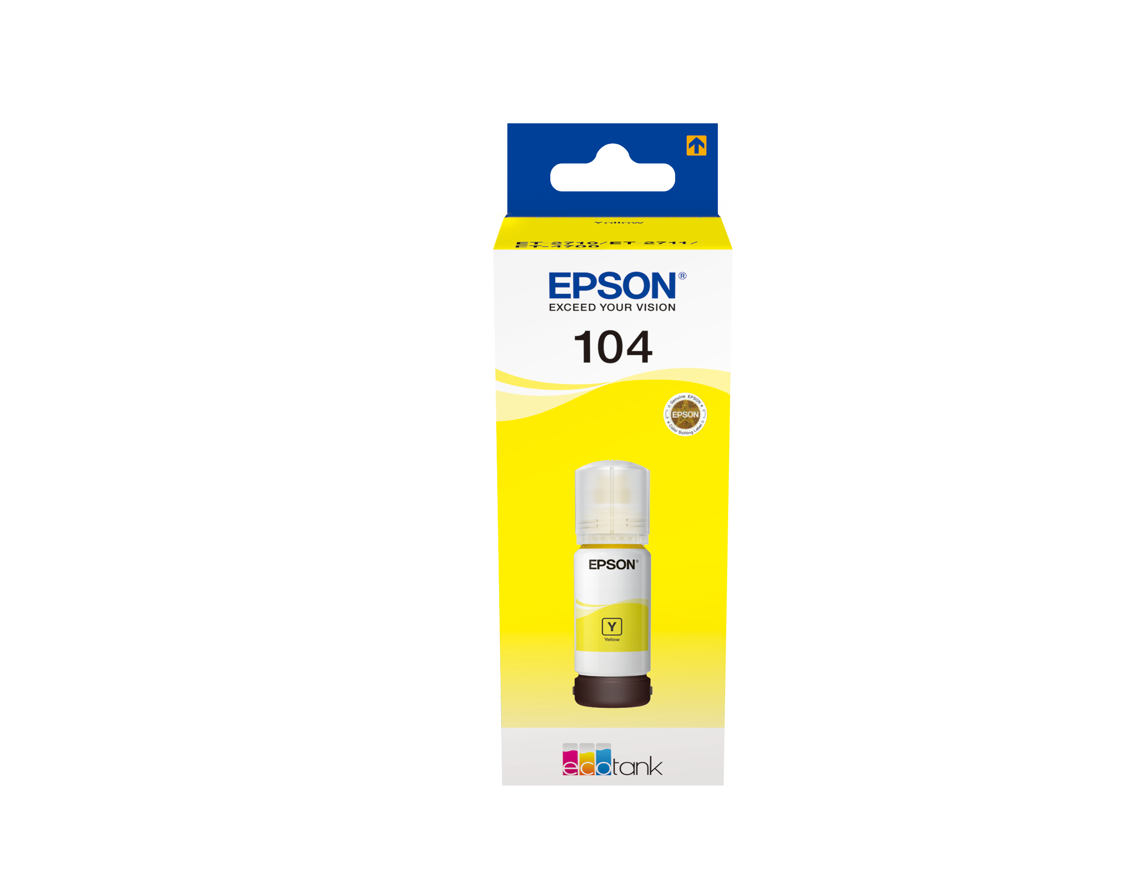 Image of Epson C13T00P440/104 Ink bottle yellow, 7.5K pages 65ml for Epson...