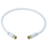Monoprice 5360 coaxial cable 17.7" (0.45 m) F White