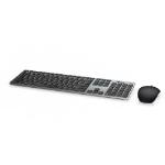 DELL KM717 keyboard Mouse included Office RF Wireless + Bluetooth Black, Grey