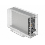 DeLOCK 42624 behuizing voor opslagstations HDD-/SSD-behuizing Transparant 2.5/3.5"