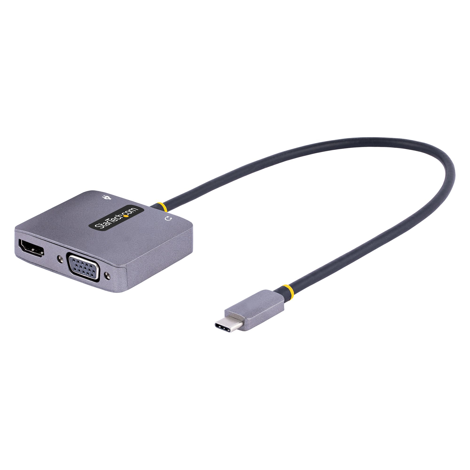 Image of StarTech.com USB C Video Adapter, USB C to HDMI VGA Multiport...