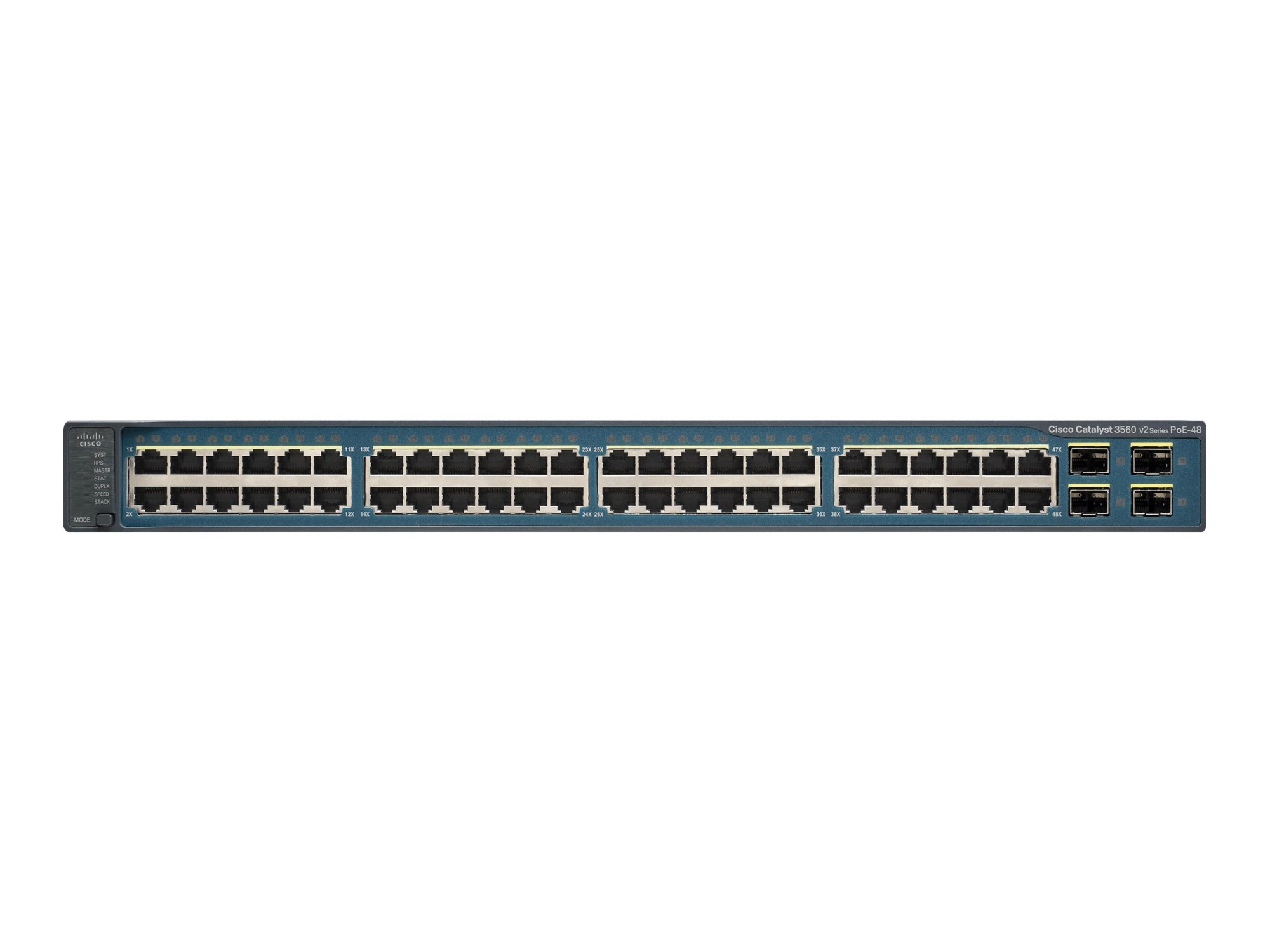 Cisco WS-C3560V248PSS-RF 48-Port Gigabit 1U Network Switch