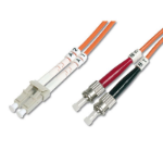 FDL 2M OM2 50/125 LC-ST DLX 2.8mm FIBRE OPTIC CABLE - ORANGE