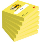 3M 7100180386 note paper Square Yellow 100 sheets Self-adhesive