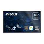 InFocus INF9850 interactive whiteboard 98" 3840 x 2160 pixels Touchscreen Black HDMI