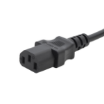 connektgear 0.5m Mains Extension Power Cable C14 Plug to C13 Socket