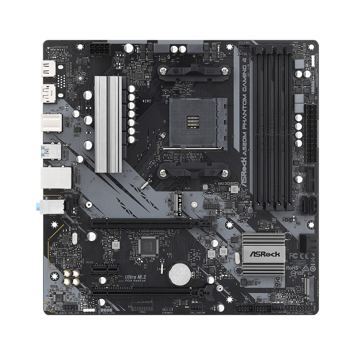 Image of Asrock A520M Phantom Gaming 4 AMD A520 Socket AM4 micro ATX