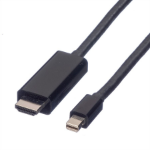 VALUE Mini DisplayPort Cable, Mini DP-UHDTV, M/M, 3 m