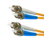 Cablenet 3m OS2 9/125 ST-ST Duplex Yellow LSOH Fibre Patch Lead