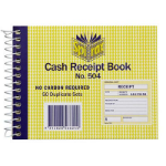 SPIRAX 504 DUPLICATE CASH RECEIPT BOOK 102 X 127MM