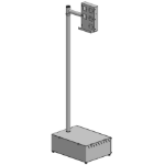 Ergonomic Solutions Floor snd 1700mm SP2 Pole