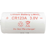 Hikvision Digital Technology DS-PDP-IN-CR123A - Single-use battery - Lithium-Manganese Dioxide (LiMnO2) - 3 V - 1600 mAh - White - 34.3 mm