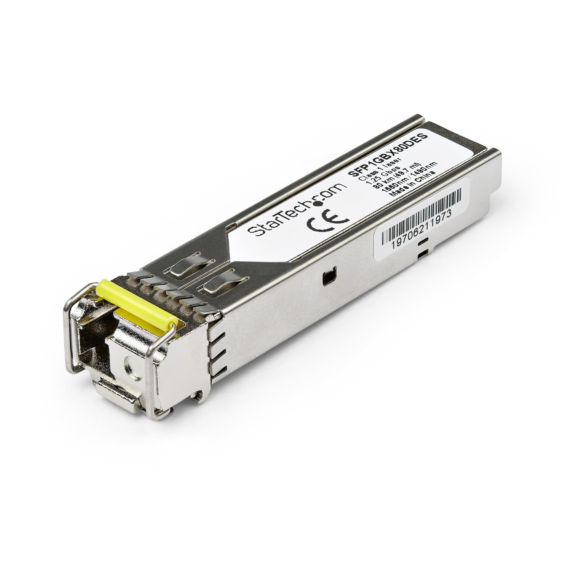 StarTech.com SFP1GBX80DES Compatible 1G SFP 80 km Transceiver StarTech.com SFP1GBX80DES Compatible 1G SFP 80 km Transceiver