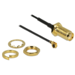 DeLOCK SMA - MHF/U.FL 50mm coaxial cable 0.05 m Black