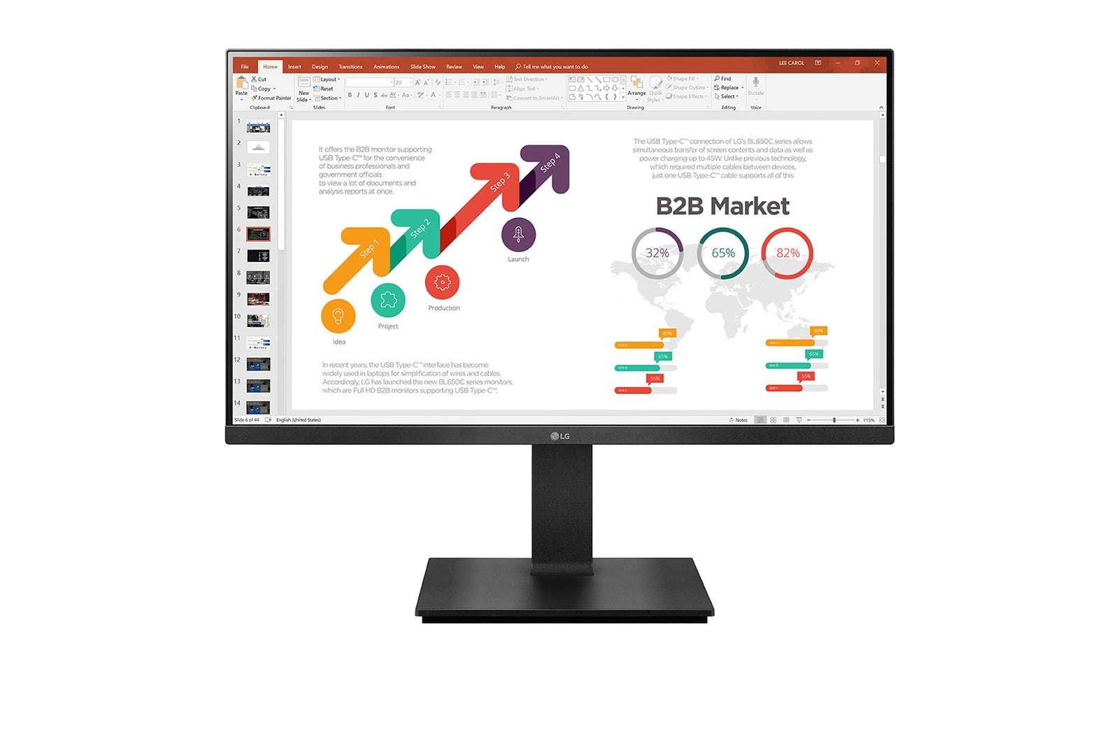 LG 24BP45SP-B computer monitor 60.5 cm (23.8") 1920 x 1080 pixels...