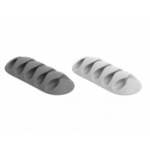 DeLOCK 18298 cable organizer Desk/Wall Cable holder Grey, White 6 pc(s)