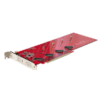 StarTech.com Quad M.2 PCIe Adapter Card, PCIe x16 to Quad NVMe or AHCI M.2 SSDs, PCI Express 4.0, 7.8GBps/Drive, Bifurcation Required, Windows/Linux Compatible