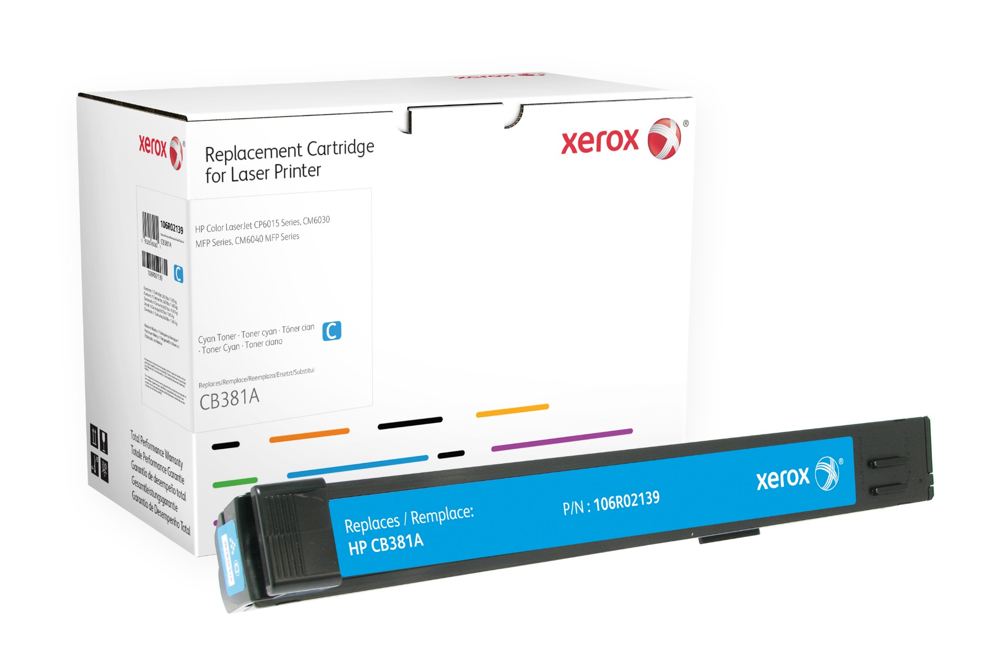 Xerox 106R02139 compatible Toner cyan, 21K pages @ 5% coverage (replaces HP 824A)